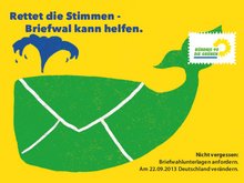 Briefwal kann helfen - Postkartenaktion