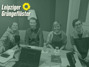 !B Im Podcast-Gespräch sind Mandy Uhlig, Stefan Dressler, Anne Sehl und QuentinKügler, Leipziger Grüngeflüster