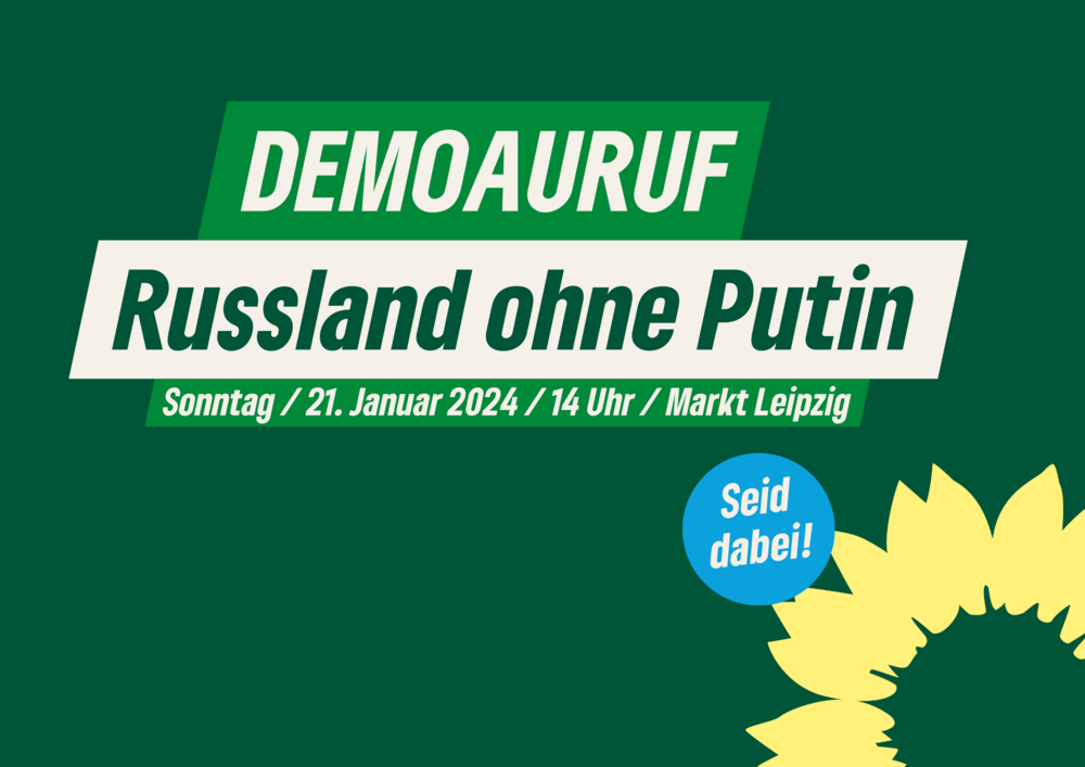 Text: Demoaufruf, Russland ohne Putin