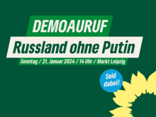 Text: Demoaufruf, Russland ohne Putin